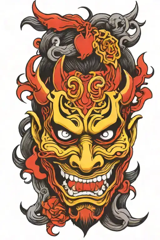 Heart Chain Demon Mask