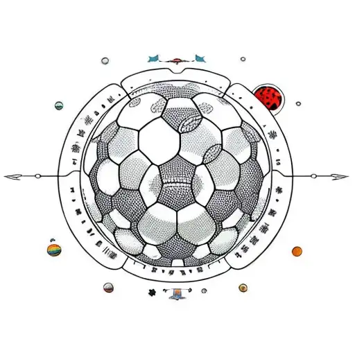 Soccerball As Planet In Solar System