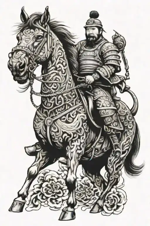 Mongolian Horseman Warrior