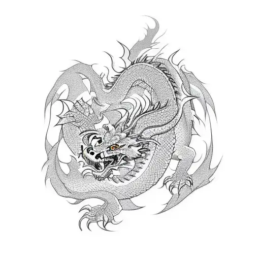 Create A Dragon And Tiger Design Inspired By Japanese Traditional Art