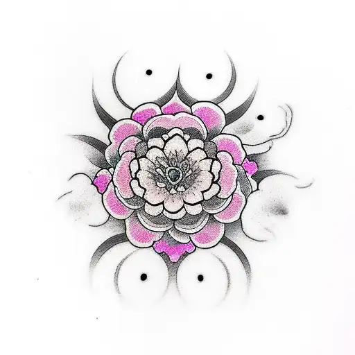 Flower Pink With One Baby