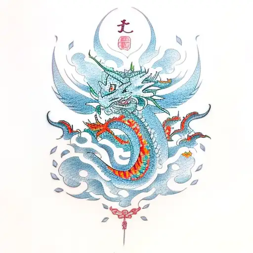 Lilly With Dragon