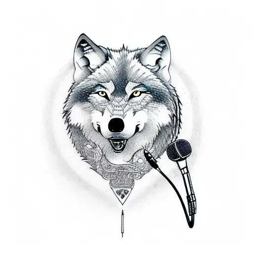 Wolf With Mic