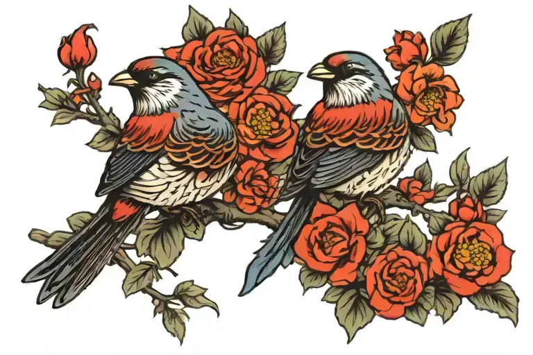 Sparrow Bird Dressed