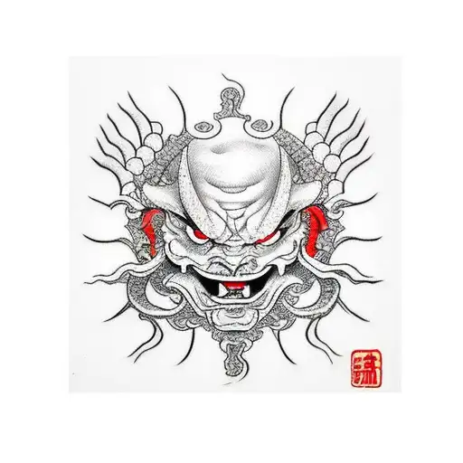 Demon Smiley Face Hand