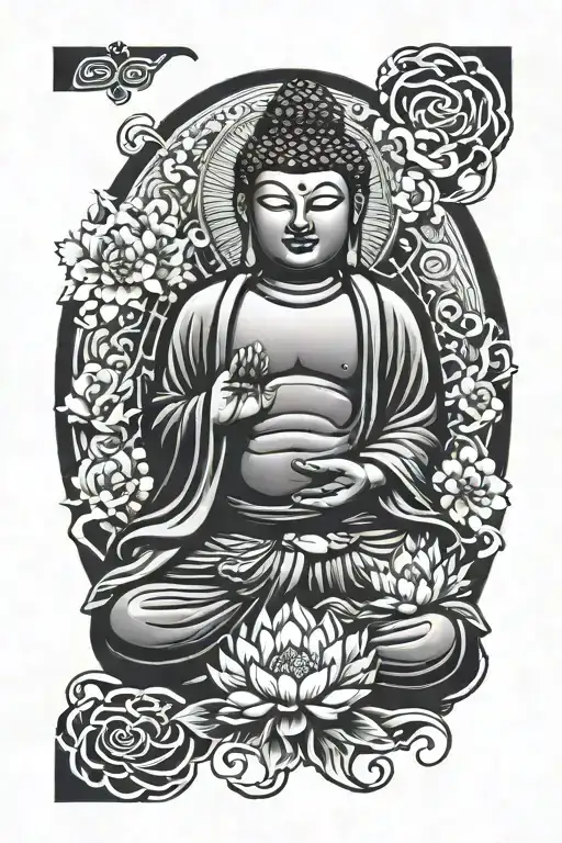 Buddha Tattoo Design