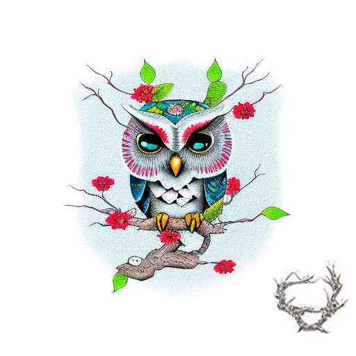 Sarcastic Owl In Tree