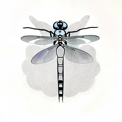 Dragonfly On A Flower