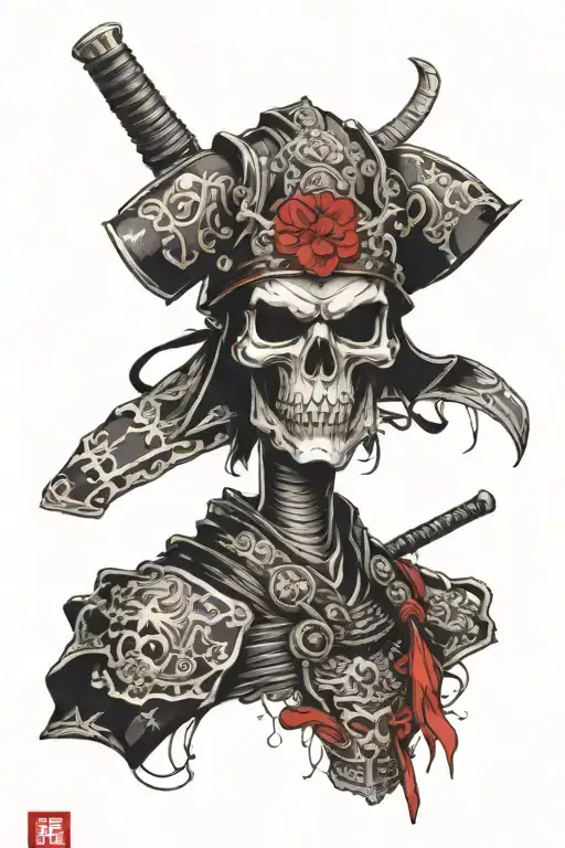 Skull Samurai Trash Polka