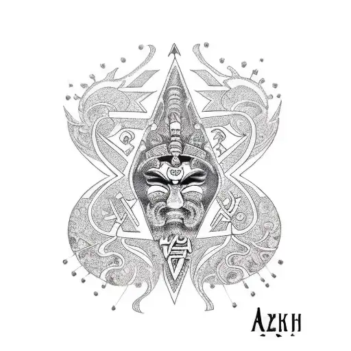 Ankh With Libra Symbol