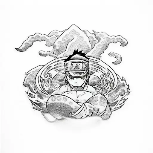 A Dynamic Scene Of Naruto Using His Rasengan Against An Enemy