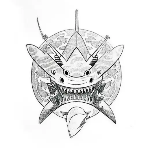 Samurai In Shark Armor