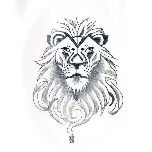 Lion With Smoke Around