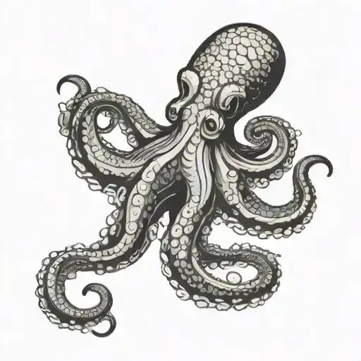 Octopus With A Jiu Jitsu Belt