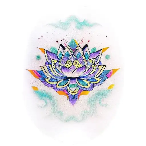 Lotus Flower Of Mind Oriental Ethnic