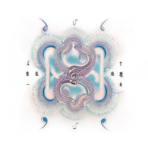 Soundwaves Flowing Into A Music Note