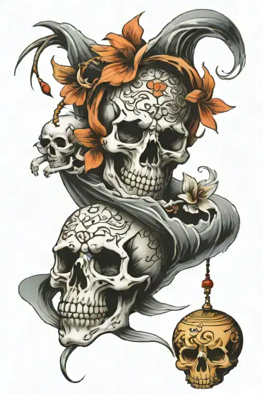 Goldfish Bells And Skull