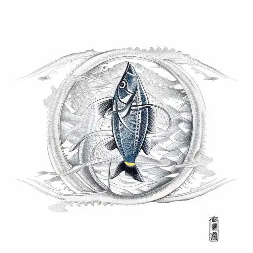 A Detailed Illustration Of A Steelhead Fish