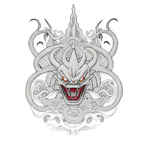 Shenron From Dragon Ball Z As An Upper Arm