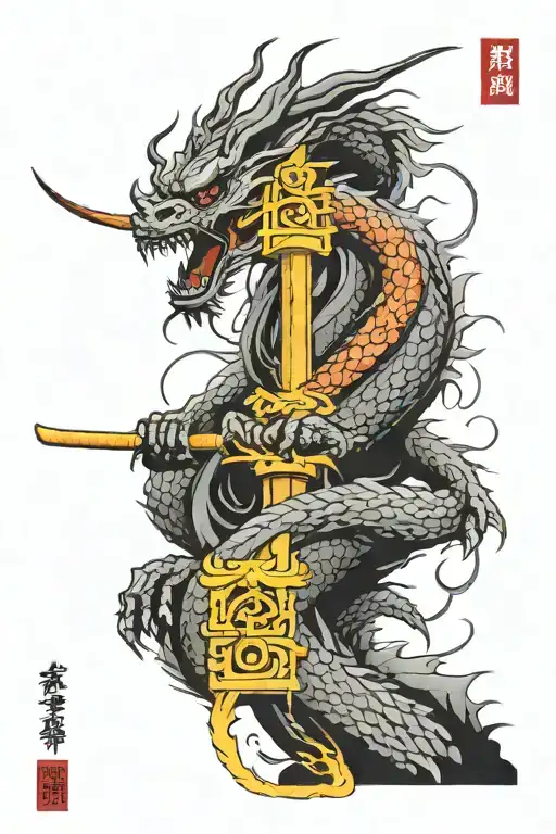 Samurai Dragon Temple Gate