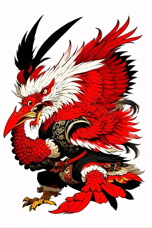 The Tengu Warrior Attacks From The Fuji