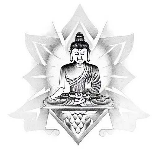 Diamond Sleeve Arm Buddha Zen Mode