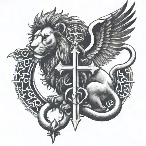 Ankh And Lion