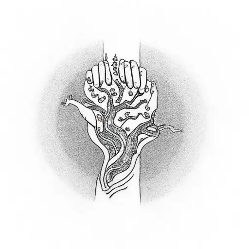 Tree In The Hand A Arm