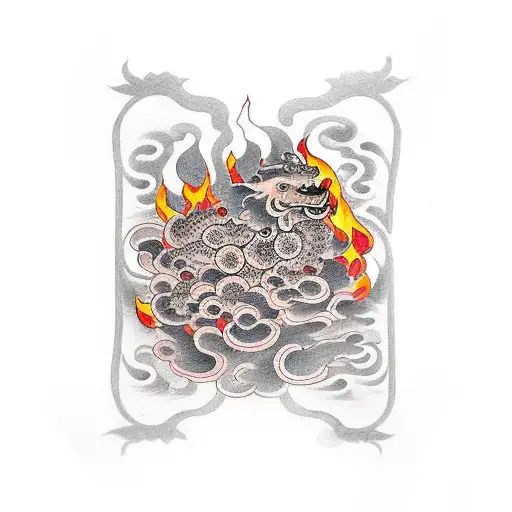 Fire In A Rectangular Shape