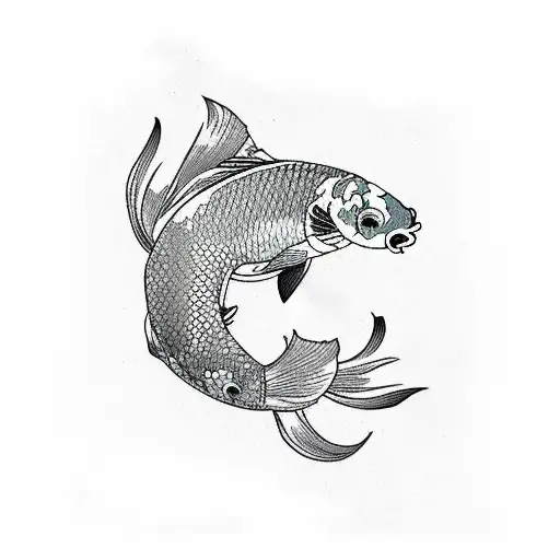 Koi Fish Design But The Koi Fish Are Magikarp From Pokemon