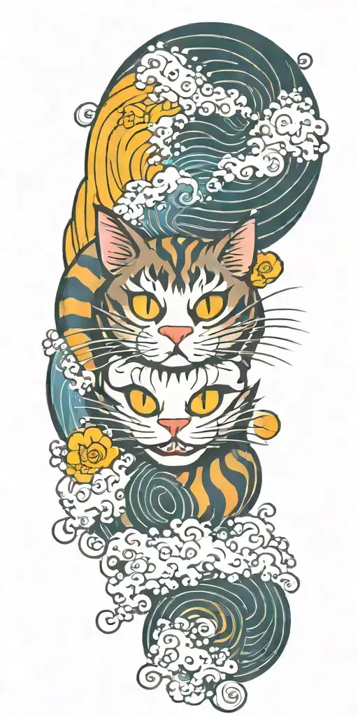 Waves Crashing Cheshire Cat