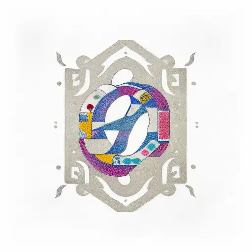 Abstract Symbol With Lettre A V D D