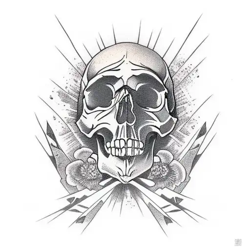 Skull Under Prairie Rise