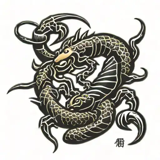 Tribal Scorpion Crawling