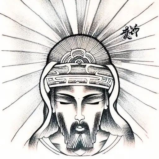 Jesus Head With Halo