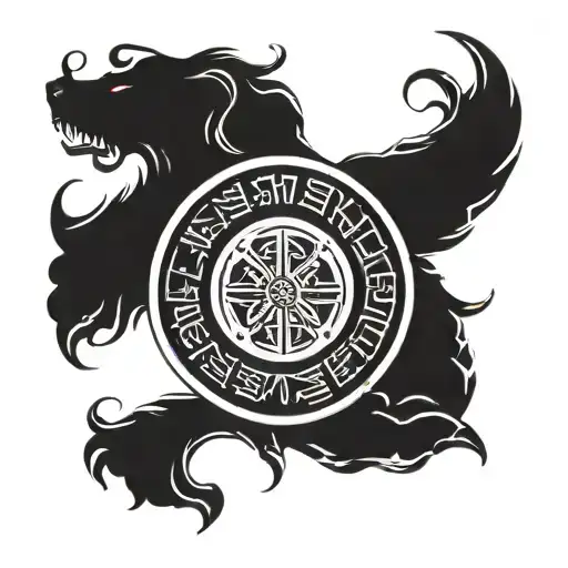 Viking Shield Featuring Rammstein Lyrics In Norse Runes