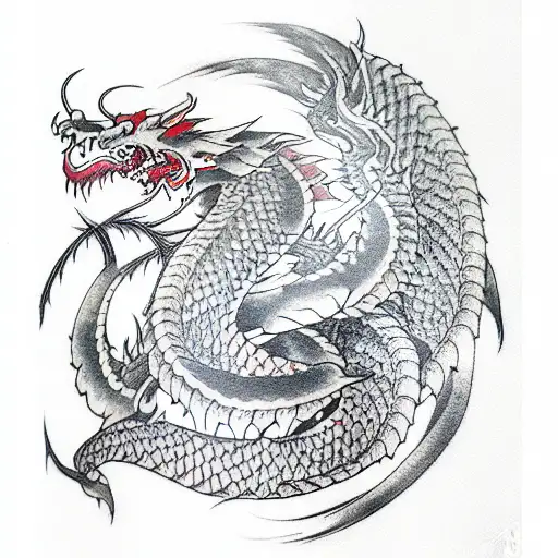 Red Dragon Sleeve