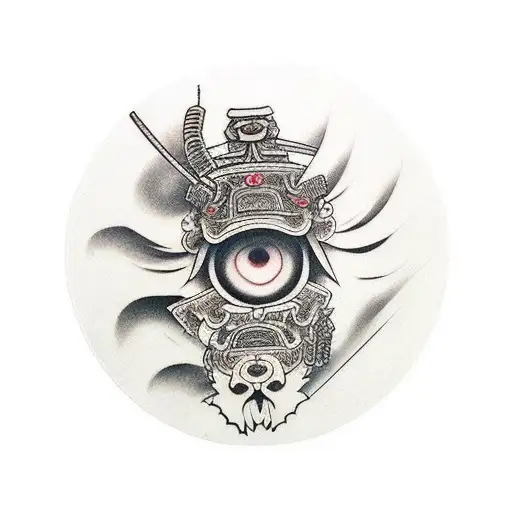 Camera Lens Transforming Into A Samurai Sword