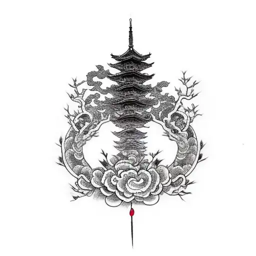 Thick Brush Line Crossed By Two Shorter Brush Lines