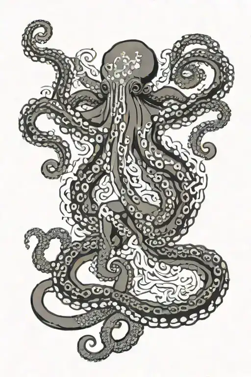 Octopus Tentacles Wrapping Jiu Jitsu