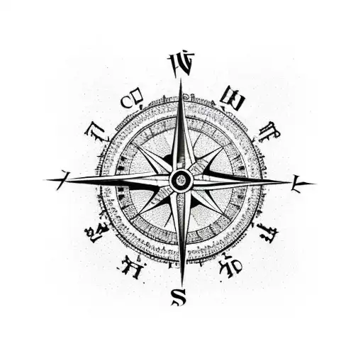 A Compass With Constellations Instead Of Cardinal Directions
