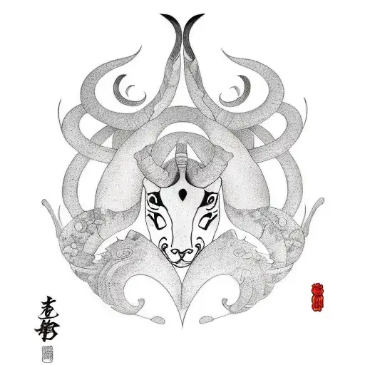 Capricorn And Butterfly