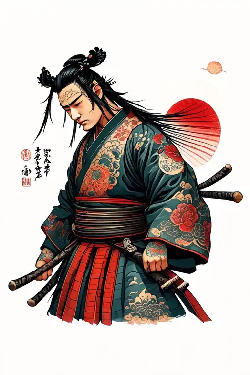 Samurai In Yan And In The Middle