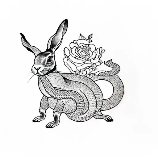 Rabbit Chase The Snake