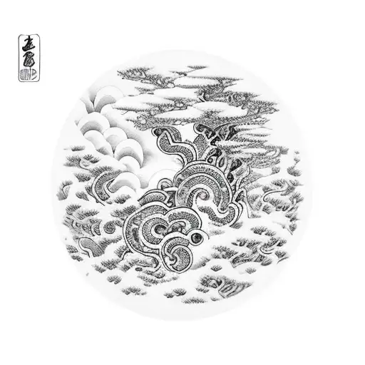 A Serene Forest With Musical Notes Floating In The Air