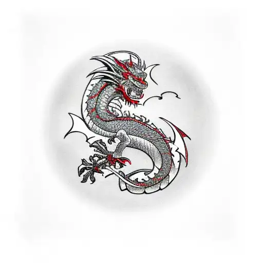 Dragon With Christcross