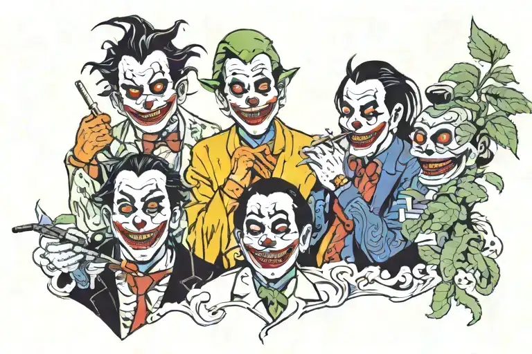 3 Different Jokers Smoking All The Weed In The World