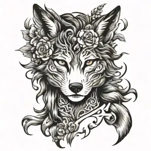 Wolf Head Women Face