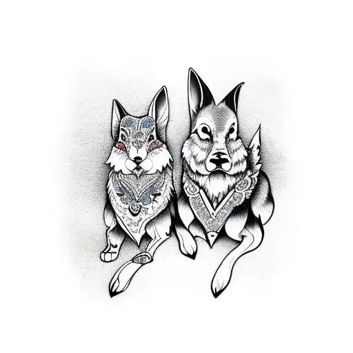 Bunny And Wolf Love