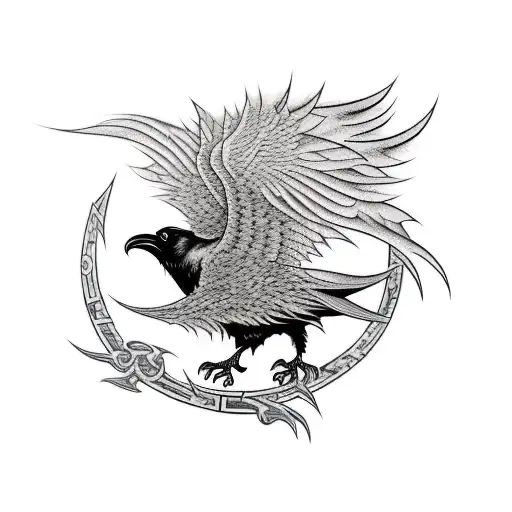 Grim Reaper With Ravens